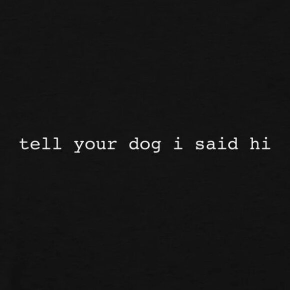 We Rate Dogs - Classic Tee - Black - M - NWT - Picture 2 of 2